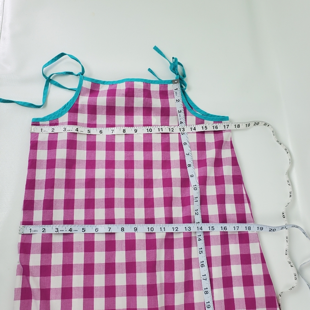 Hanna Andersson Cotton Aline Checked Dress 160 - Picture 5 of 9
